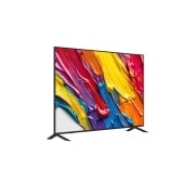 LG 75-инчов LG QNED AI QNED84 4K Smart TV 2025, Леко наклонен страничен изглед отдясно на LG QNED TV., 75QNED84A3C, thumbnail 2