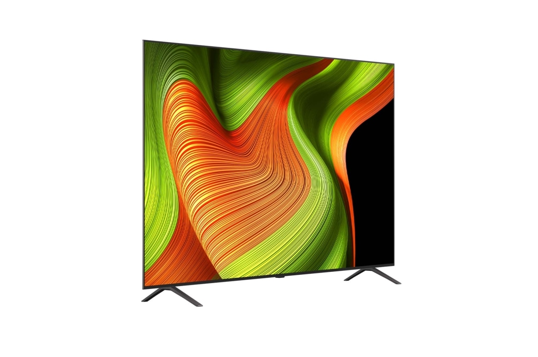 LG 77-инча LG OLED AI B5 4K Smart TV 2025, Изглед на леко наклонен LG OLED AI B5 4K Smart TV., OLED77B53LA, thumbnail 2