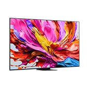 LG 100-инчов LG QNED evo AI QNED86 4K Smart TV 2025, Леко наклонен страничен изглед отдясно на LG QNED evo TV., 100QNED86A6, thumbnail 2