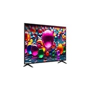 LG 65 инчов LG UHD AI UA74 4K Smart TV 2025, Леко наклонен страничен изглед отдясно на LG UHD TV., 65UA74003LB, thumbnail 2
