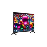 LG 43-инчов LG UHD AI UA74 4K Smart TV 2025, Леко наклонен страничен изглед отдясно на LG UHD TV., 43UA74003LB, thumbnail 2