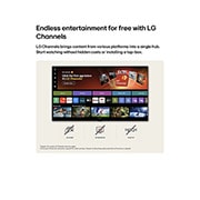 LG 43-инчов LG NANO 4K UHD AI NU80 Smart TV 2026, Началният екран на LG NANO 4K UHD AI NU80 преминава към интерфейса на LG Channels, с безплатни телевизионни канали на живо, филми и ексклузивно съдържание. Той подчертава директния достъп до стотици р, 43NU800B3LC, thumbnail 10