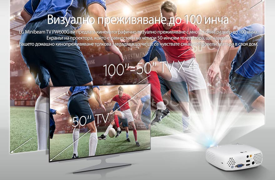 До 100 инча - PW600G-2