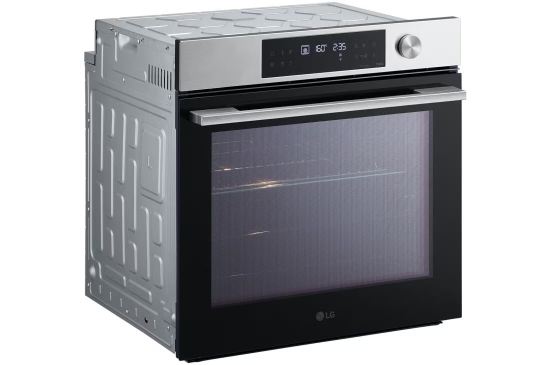 LG InstaView™ фурна за вграждане, EasyClean™ и ThinQ™ технология, 76L капацитет, LG фурна за вграждане, изглед от горния ляв ъгъл, затворена, с капацитет 76 литра., WSED7612S, thumbnail 13