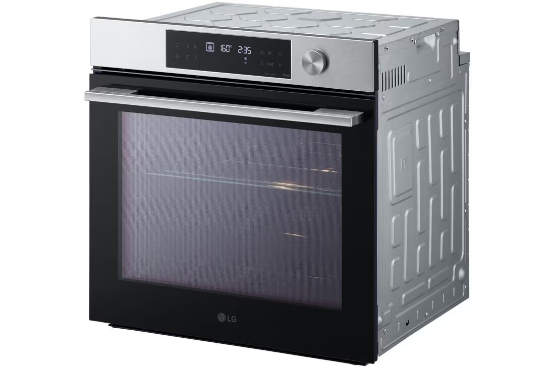 LG InstaView™ фурна за вграждане, EasyClean™ и ThinQ™ технология, 76L капацитет, LG фурна за вграждане, изглед отгоре вдясно, затворена, с капацитет 76 литра., WSED7612S, thumbnail 14