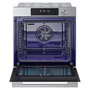 LG InstaView™ фурна за вграждане, EasyClean™ и ThinQ™ технология, 76L капацитет, LG фурна за вграждане, изглед отгоре и отпред, с отворена врата и празна, с технология EasyClean™ и капацитет 76 литра., WSED7612S, thumbnail 6