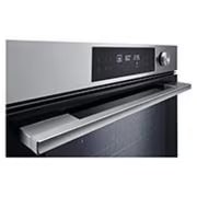 LG InstaView™ фурна за вграждане, EasyClean™ и ThinQ™ технология, 76L капацитет, Изображение на контролен панел и дръжка на врата на LG фурна за вграждане, черно покритие от неръждаема стомана, 76 л. обем., WSED7612S, thumbnail 7