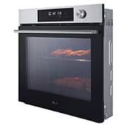 LG InstaView™ фурна за вграждане, EasyClean™ и ThinQ™ технология, 76L капацитет, LG фурна за вграждане, изглед от горната дясна страна, затворена, с капацитет 76 литра., WSED7612S, thumbnail 12