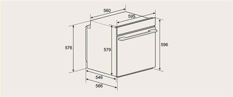 Видео, представящо размерите на LG фурна за вграждане