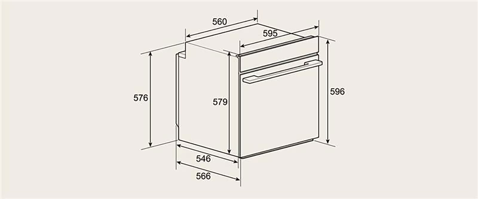 Видео, представящо размерите на LG фурна за вграждане