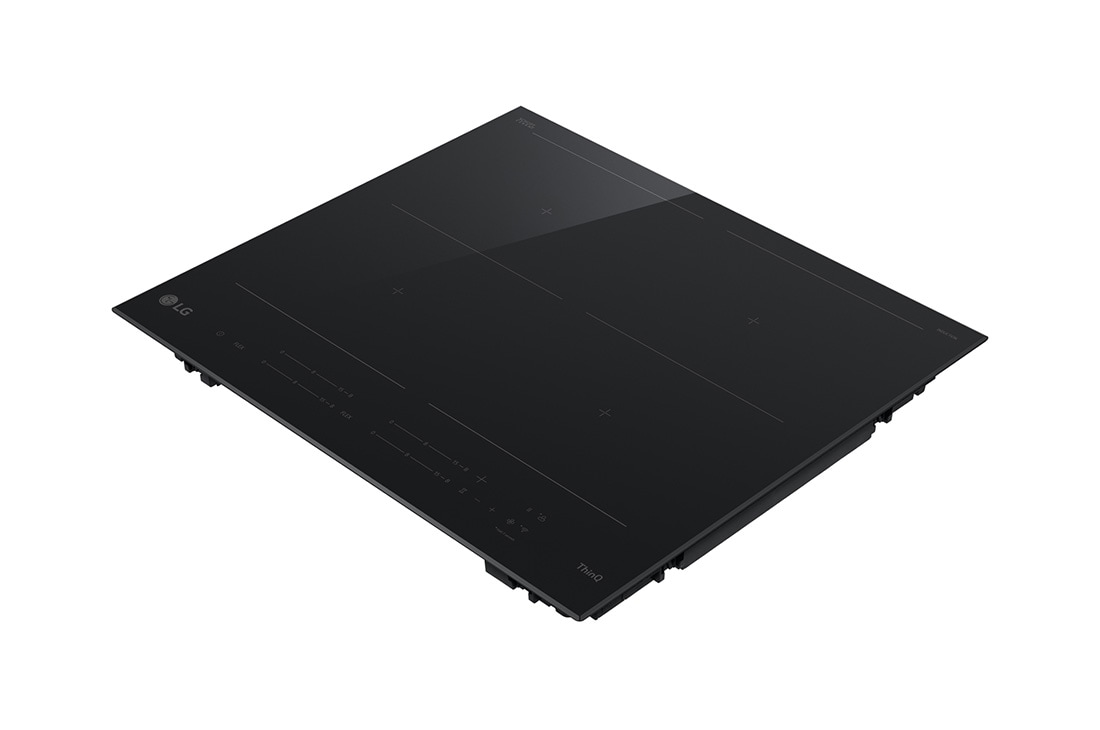 LG Индукционен плот за вграждане, функция Boost, режим Flex, LG индукционен плот за вграждане, изглед отдясно, с черно стъкло и 4 зони за готвене., CBIZ2437B, thumbnail 11