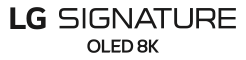 Лого на LG Signature OLED 8K 