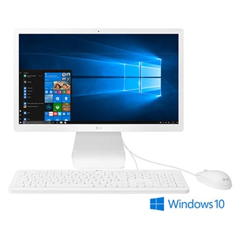 All in One LG 22", Windows 10 Home (A LG recomenda o Windows 11 Pro para empresas), Celeron, 4GB, 500GB de HD, Processador Intel® Celeron® N4100, 0,62 Kg1