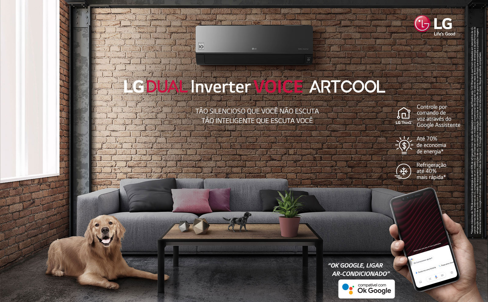 LG Dual Inverter Voice Artcool