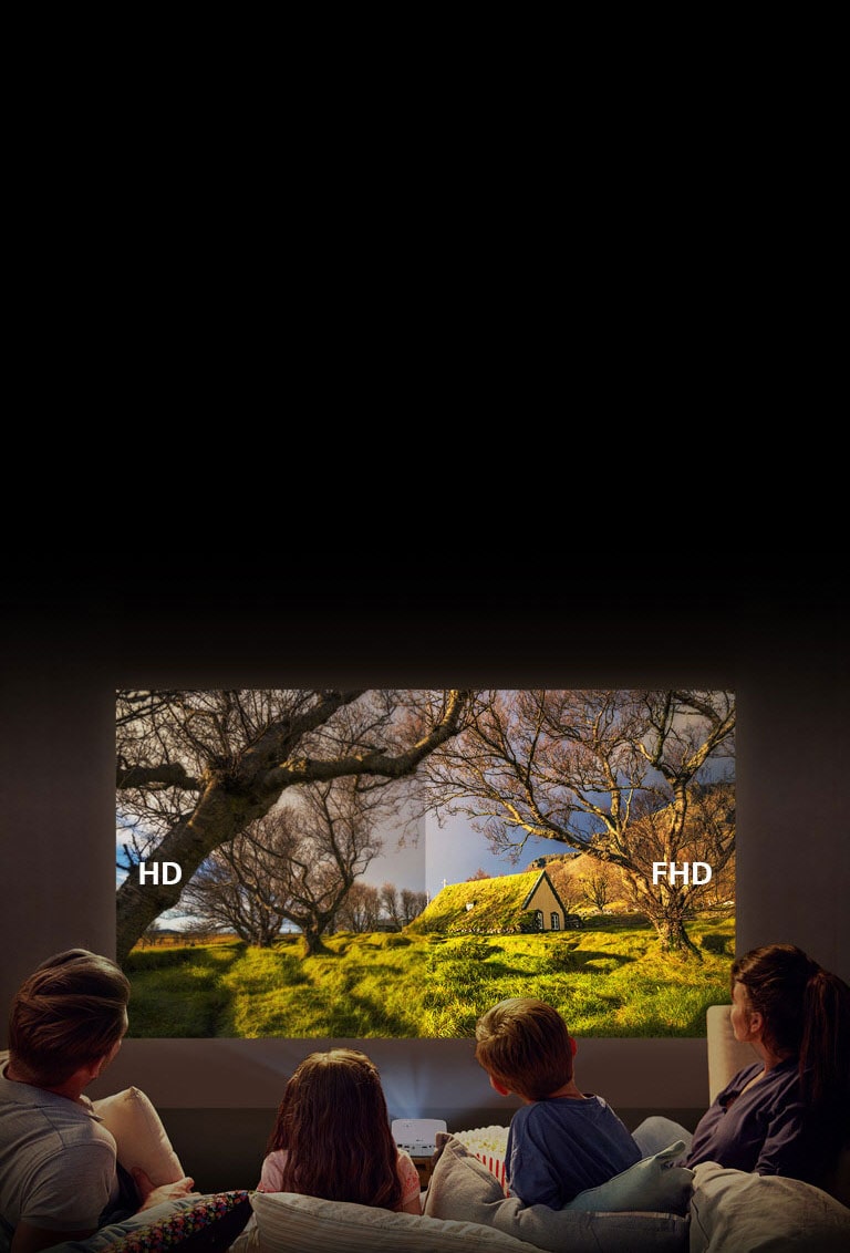 Projeção Full HD, imagens nítidas, cores incríveis1 alt="Projeção Full HD, imagens nítidas, cores incríveis2