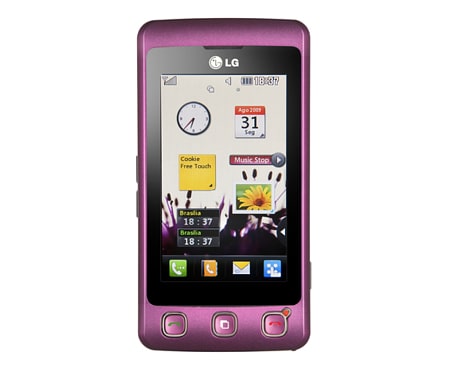 LG O aparelho dispensa comentários. A tela dispensa botões., KP570-Rosa