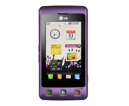 LG O aparelho dispensa comentários. A tela dispensa botões., KP570-Roxo