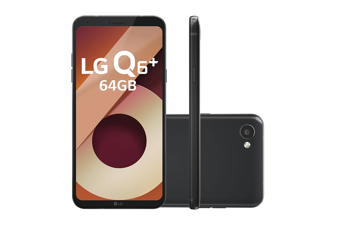 LG Smartphone LG Q6 Plus Black 64 GB de Memória interna e Câmera de 13MP, LGM700TV Q6 PLUS Black