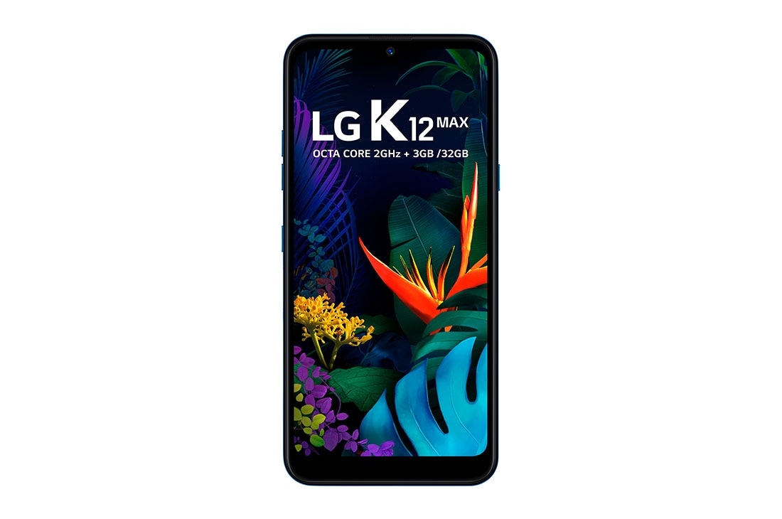 LG Smartphone LG K12 Max - Câmera dupla de 13MP e 2MP, Memória de 3GB/32GB, Tela de 6.26'' e Android 9.0, LMX520BMW