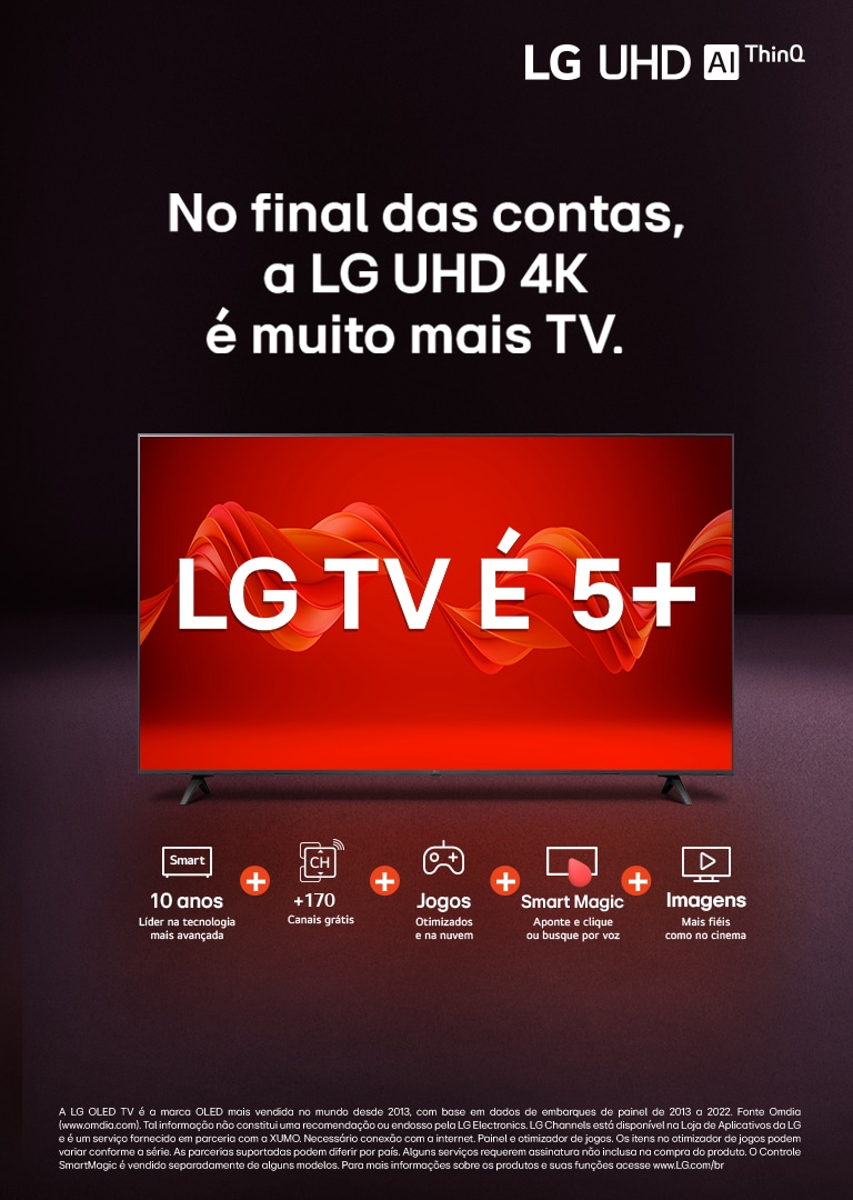 TVs da LG vão ganhar mais opções para jogar em nuvem