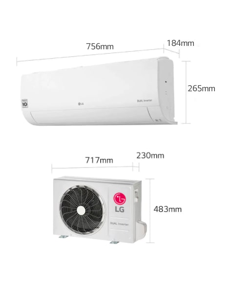 Ar Condicionado Split LG DUAL Inverter Voice 9.000, Frio, 127V