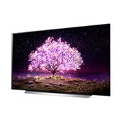 LG 2021 Smart TV LG 77'' 4K OLED77C1 120Hz G-Sync FreeSync 4x HDMI 2.1 Inteligência Artificial ThinQ Google Alexa, vista lateral reversa de 15 graus, OLED77C1PSA, thumbnail 2