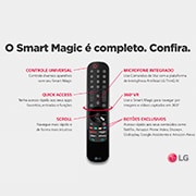 LG 2021 Smart TV LG 75'' 4K UHD 75UP8050 WiFi Bluetooth HDR Inteligência Artificial ThinQ Smart Magic Google Alexa, 75UP8050PSB, thumbnail 13