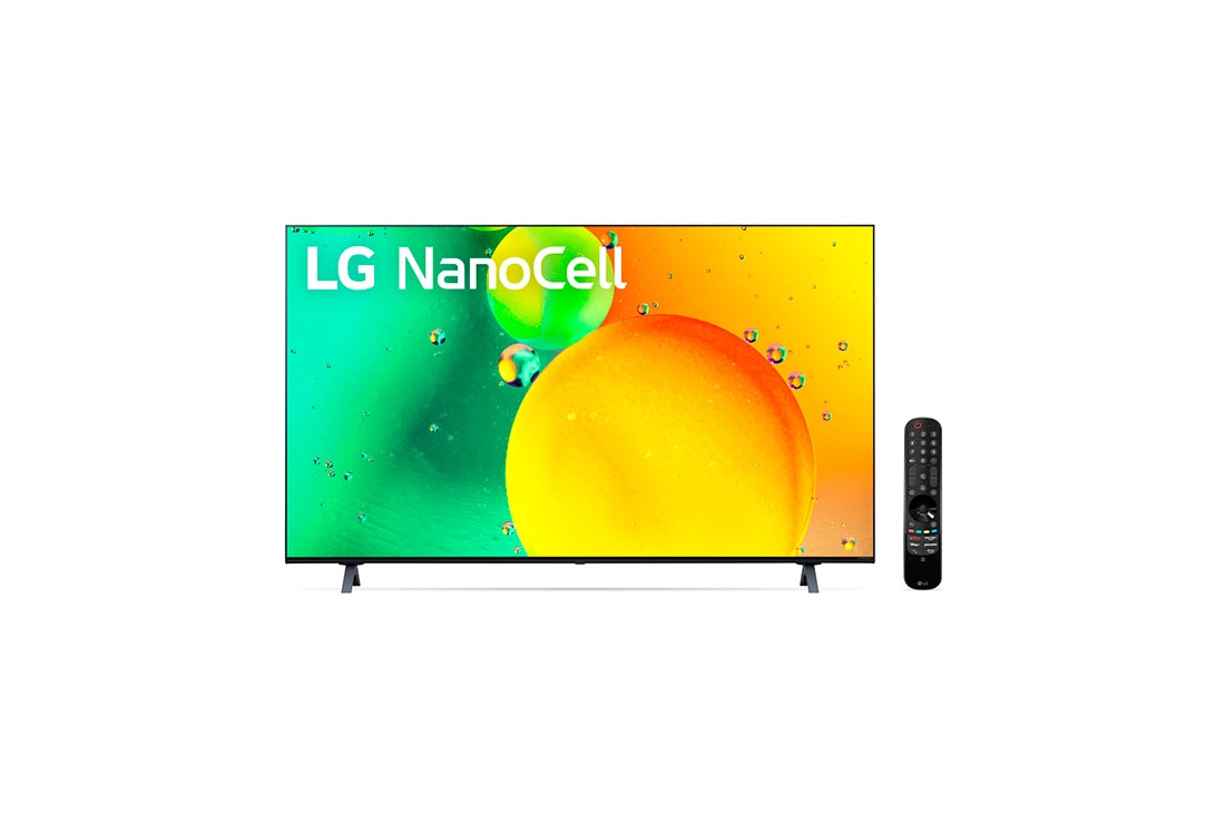 LG 2022 Smart TV LG 50'' 4K NanoCell 50NANO75 Inteligência Artificial AI ThinQ Smart Magic Google Alexa, vista frontal com imagem de preenchimento, 50NANO75SQA, thumbnail 15