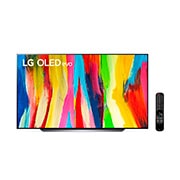 LG 2022 Smart TV LG 83'' 4K OLED83C2 120Hz G-Sync FreeSync 4x HDMI 2.1 Inteligência Artificial ThinQ Google Alexa, Vista lateral ligeiramente angular , OLED83C2PSA, thumbnail 2