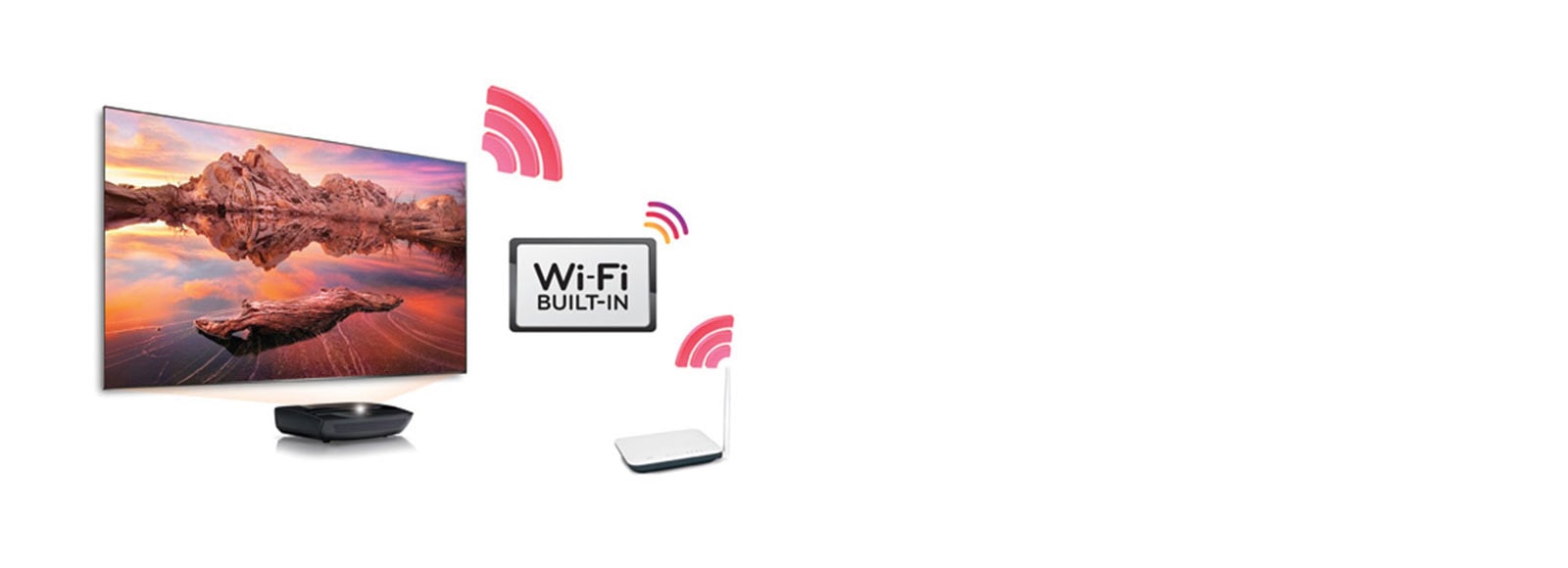 Una ventana al mundo con Wi-Fi® incorporado<br>1