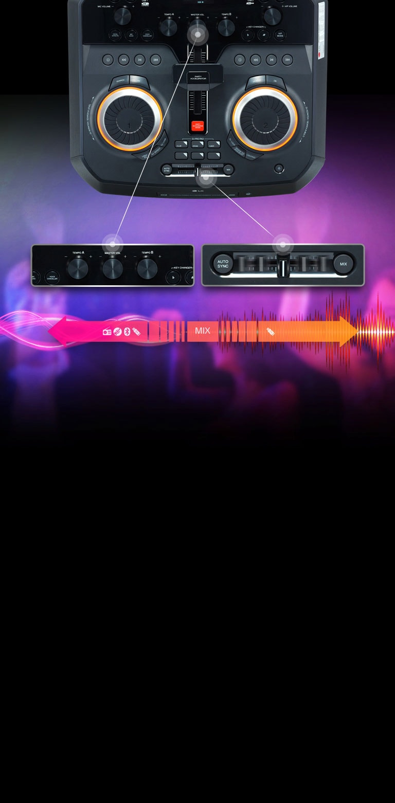 Crossfader con Control de Tempo<br>2