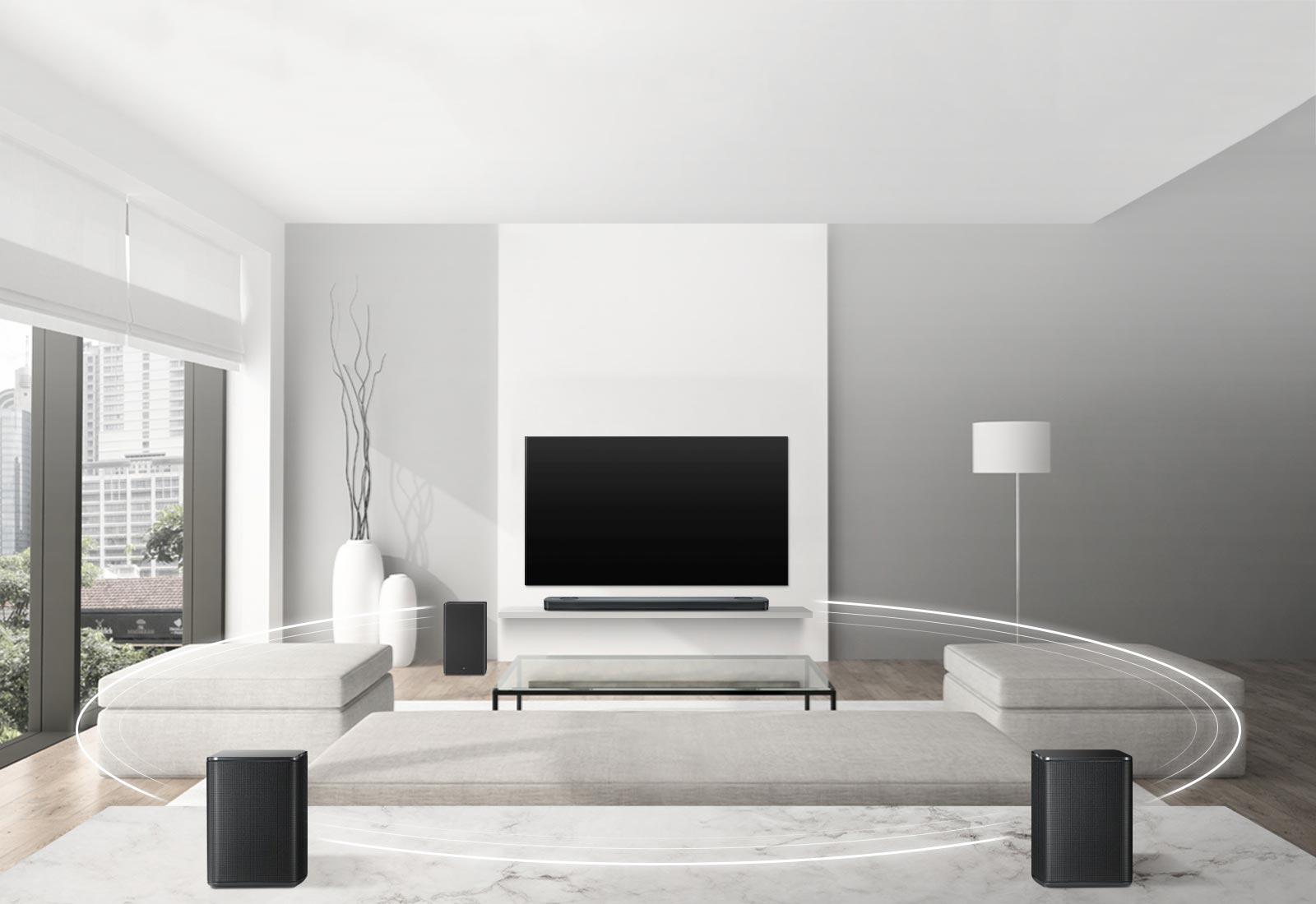 Dispone de sonido envolvente inalámbrico1