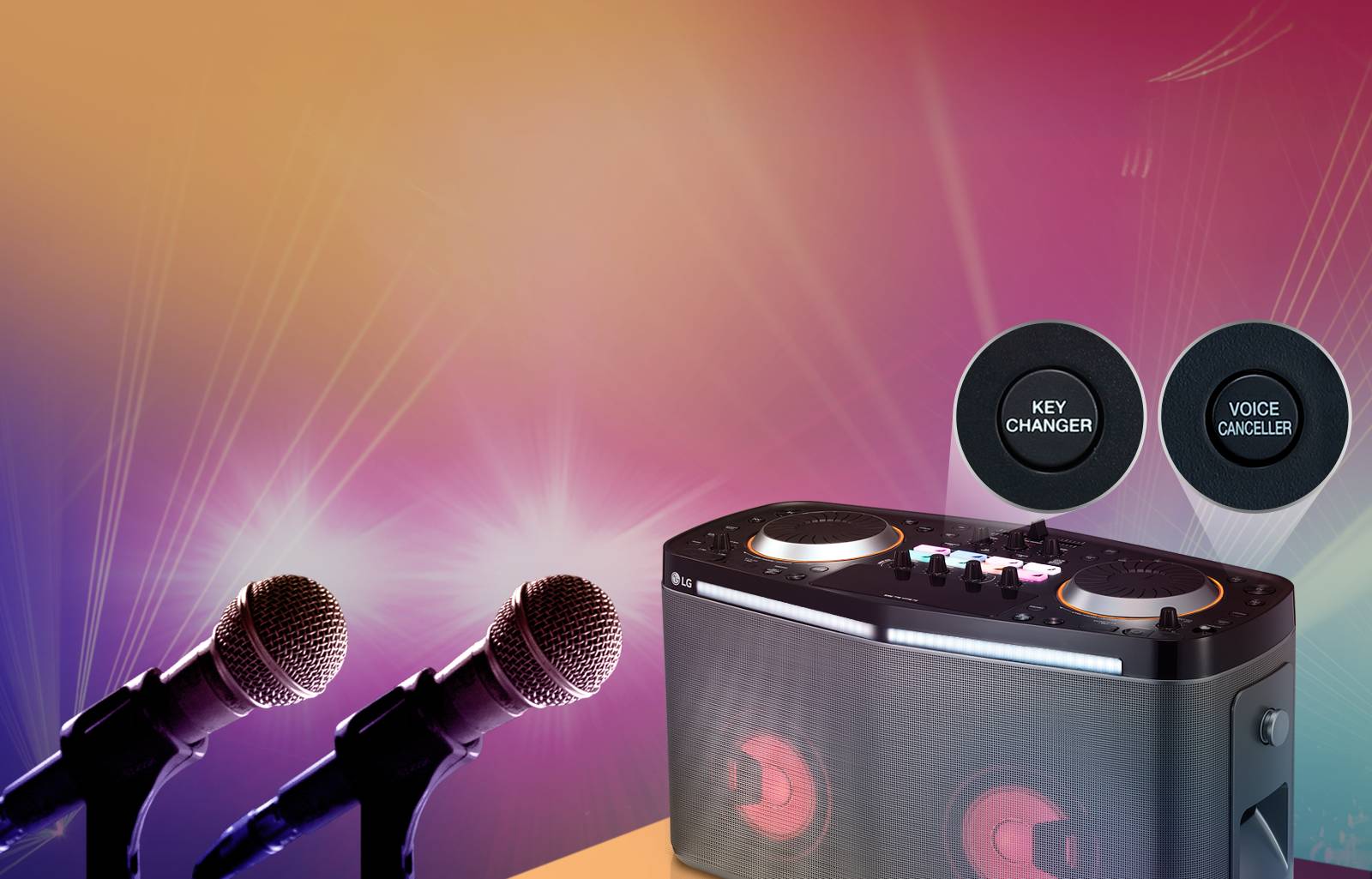 Karaoke Star con entrada de micrófono dual1