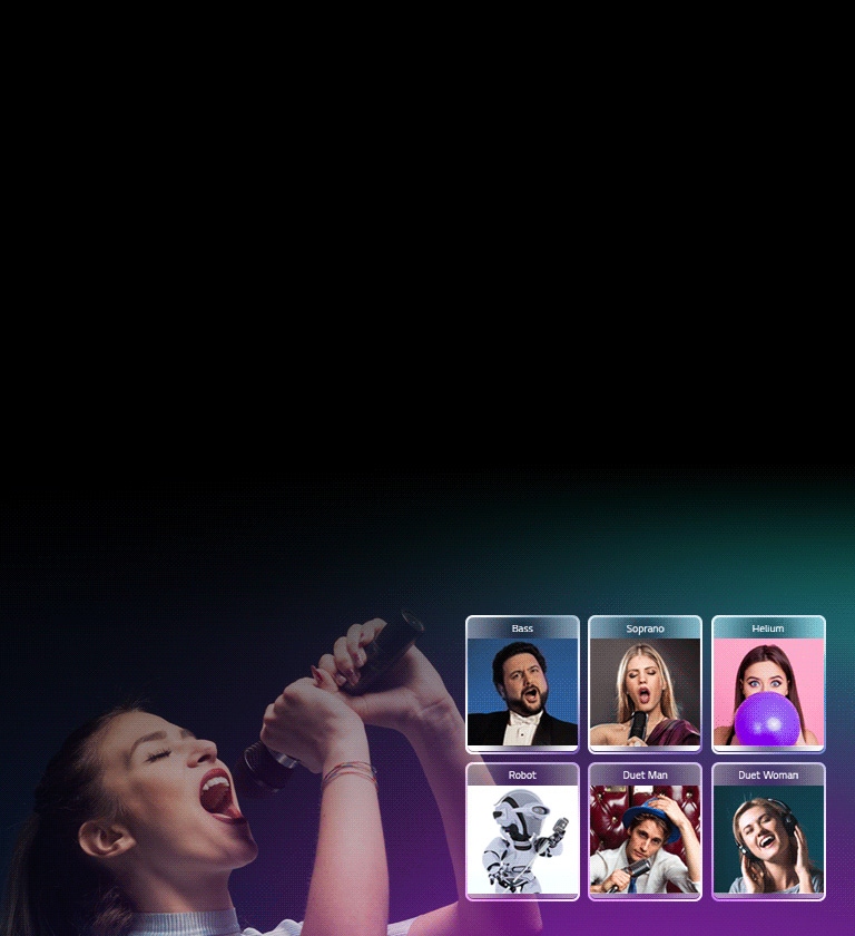 Cambia tu voz con 18 efectos<br>2