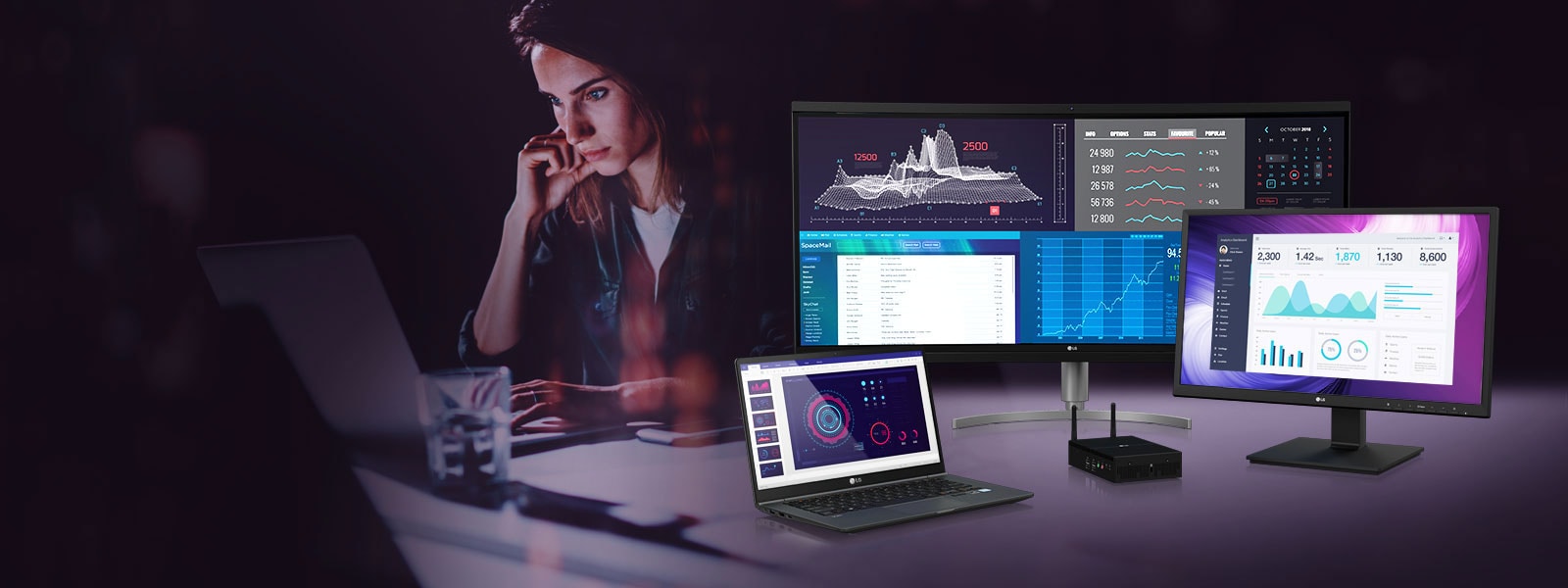 La línea de dispositivos computacionales en la nube de LG te ayudará a obtener eficiencia y rendimiento en tu entorno de infraestructura de escritorio (VDI), así como seguridad.