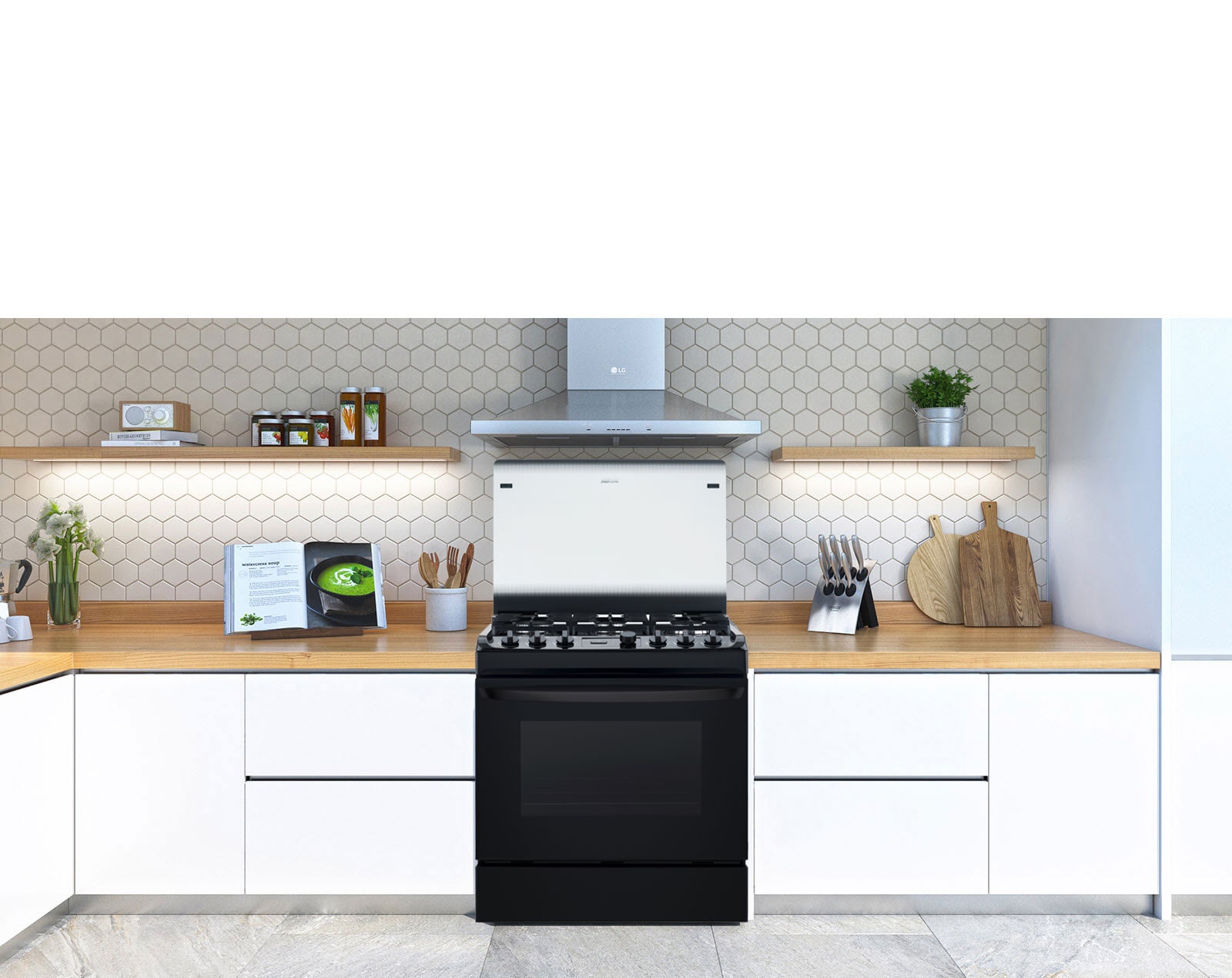 Una estufa fácil de usar y de limpiar1