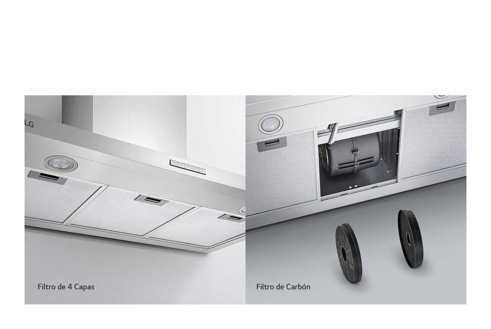 Filtro de 4 capas y 2 filtros de carbón