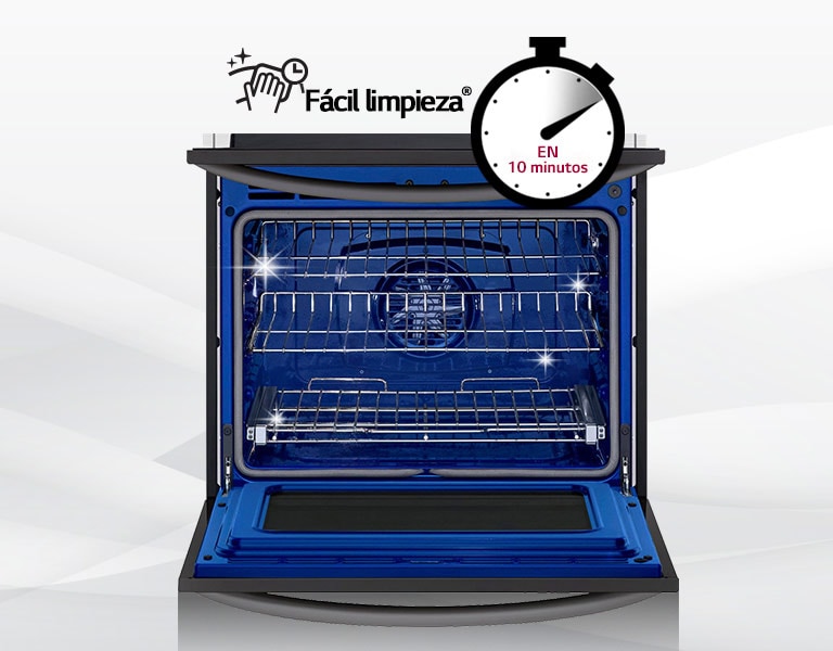 En 10 minutos. 1 horno impecable<br>2