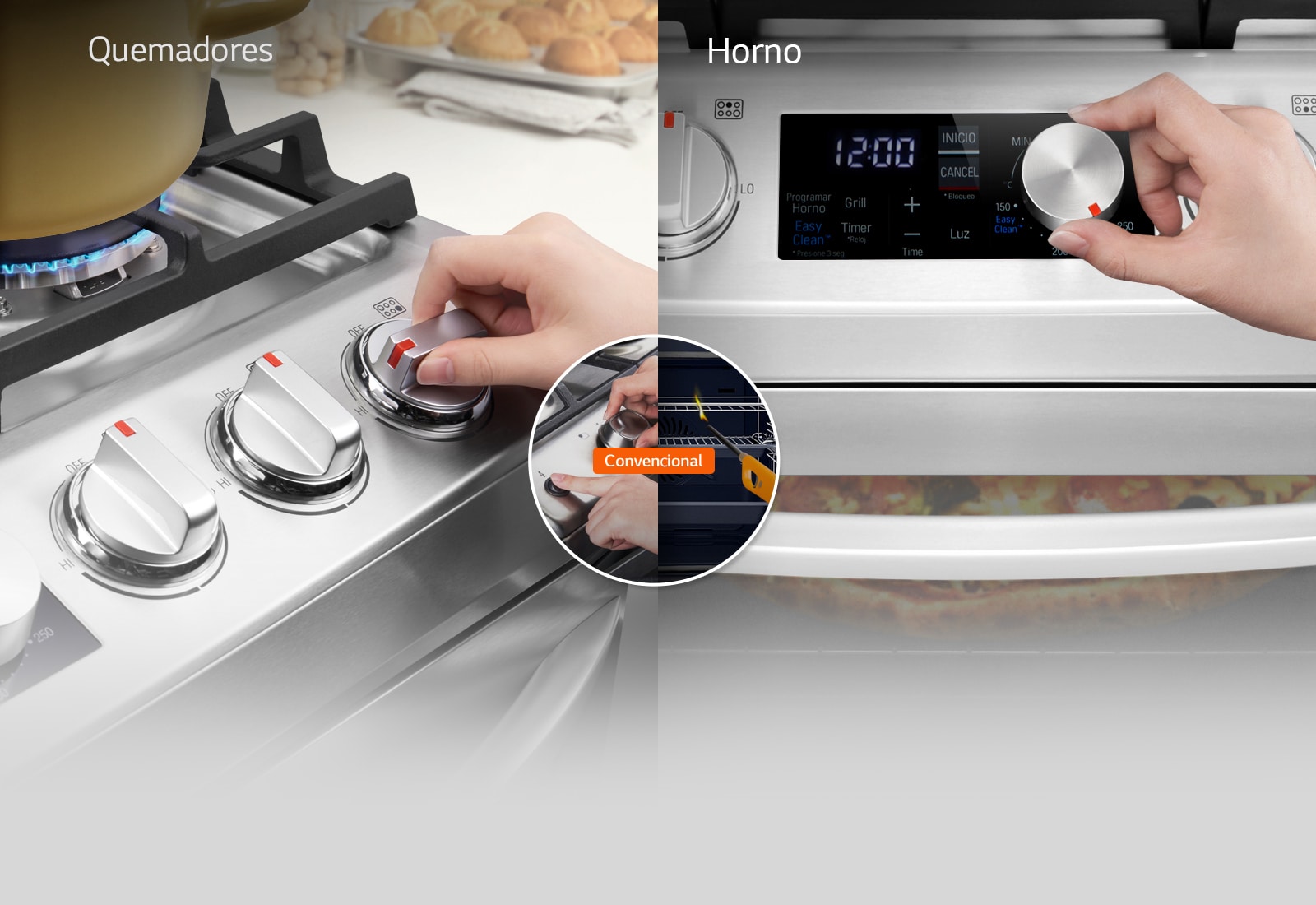 Fácil de Encender con una Sola Mano<br>