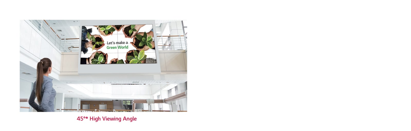 Ángulo de visión amplio<br>1