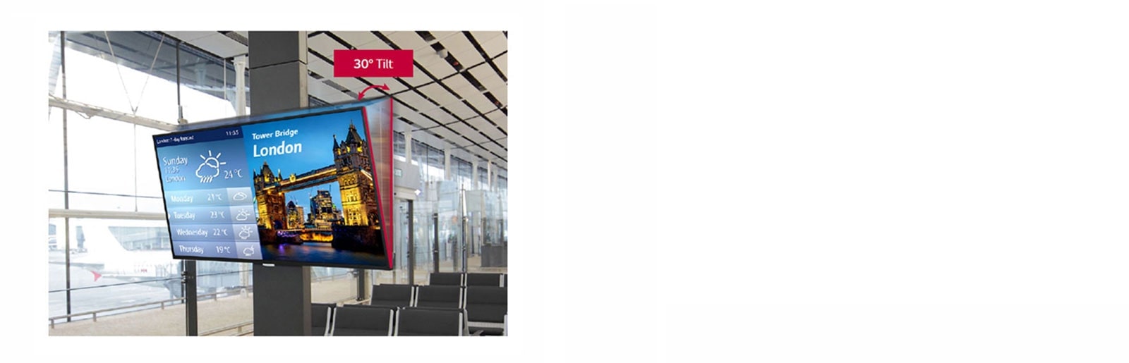 Instalación con inclinación de 30°