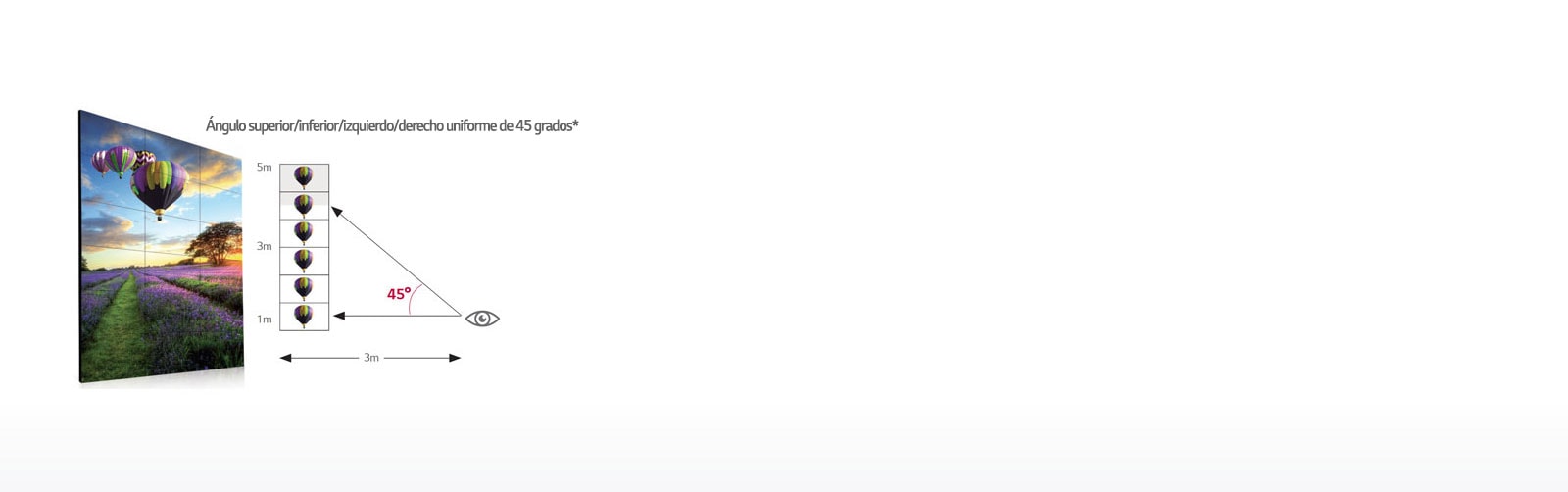 Ángulo visual claro<br>1