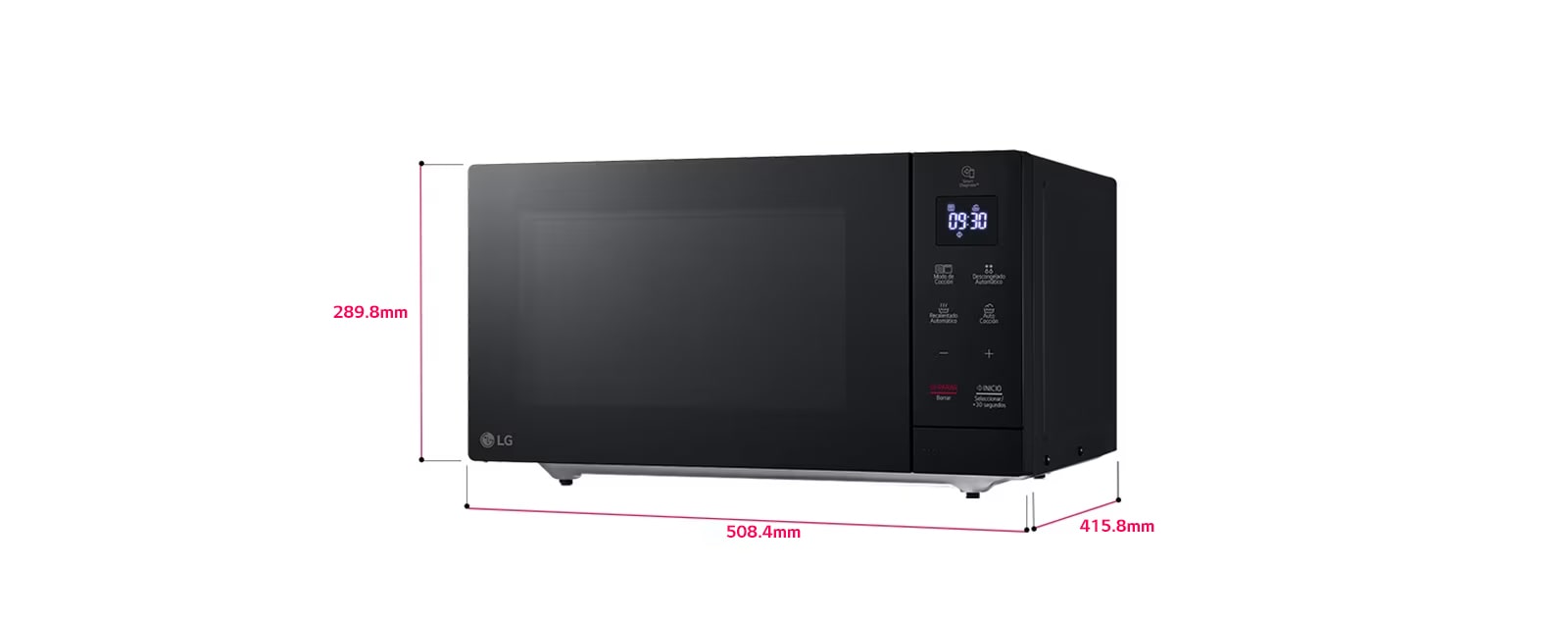 Smad Combinación de Horno Microondas 3 en 1, Microondas de 20L con Grill y  Horno y Aire Caliente, Horno Pequeño de 800W con Microondas, Microondas  Negro de Acero Inoxidable : : Hogar