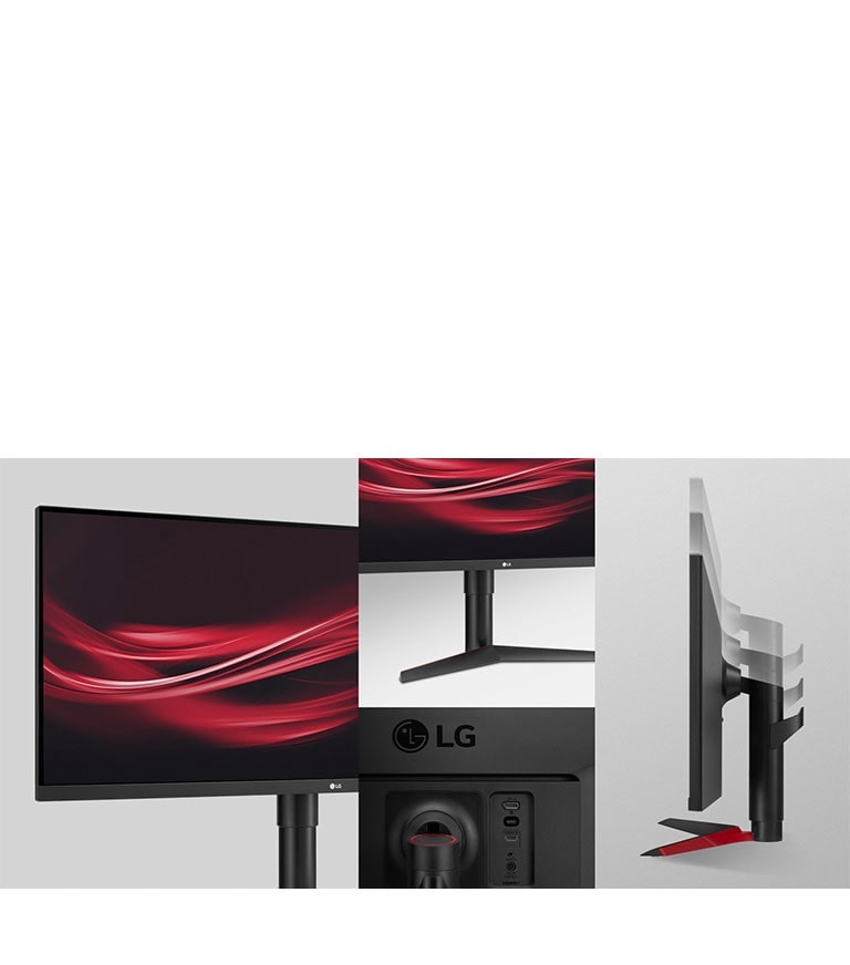 Diseño ergonómico con características de One Click Stand, ajuste de altura e inclinación.