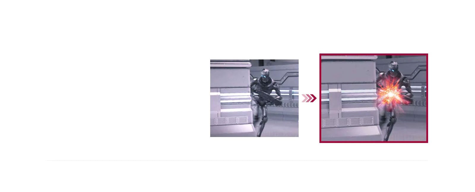 El sistema Dynamic Action Sync® permite disfrutar de la acción en el momento en que se produce