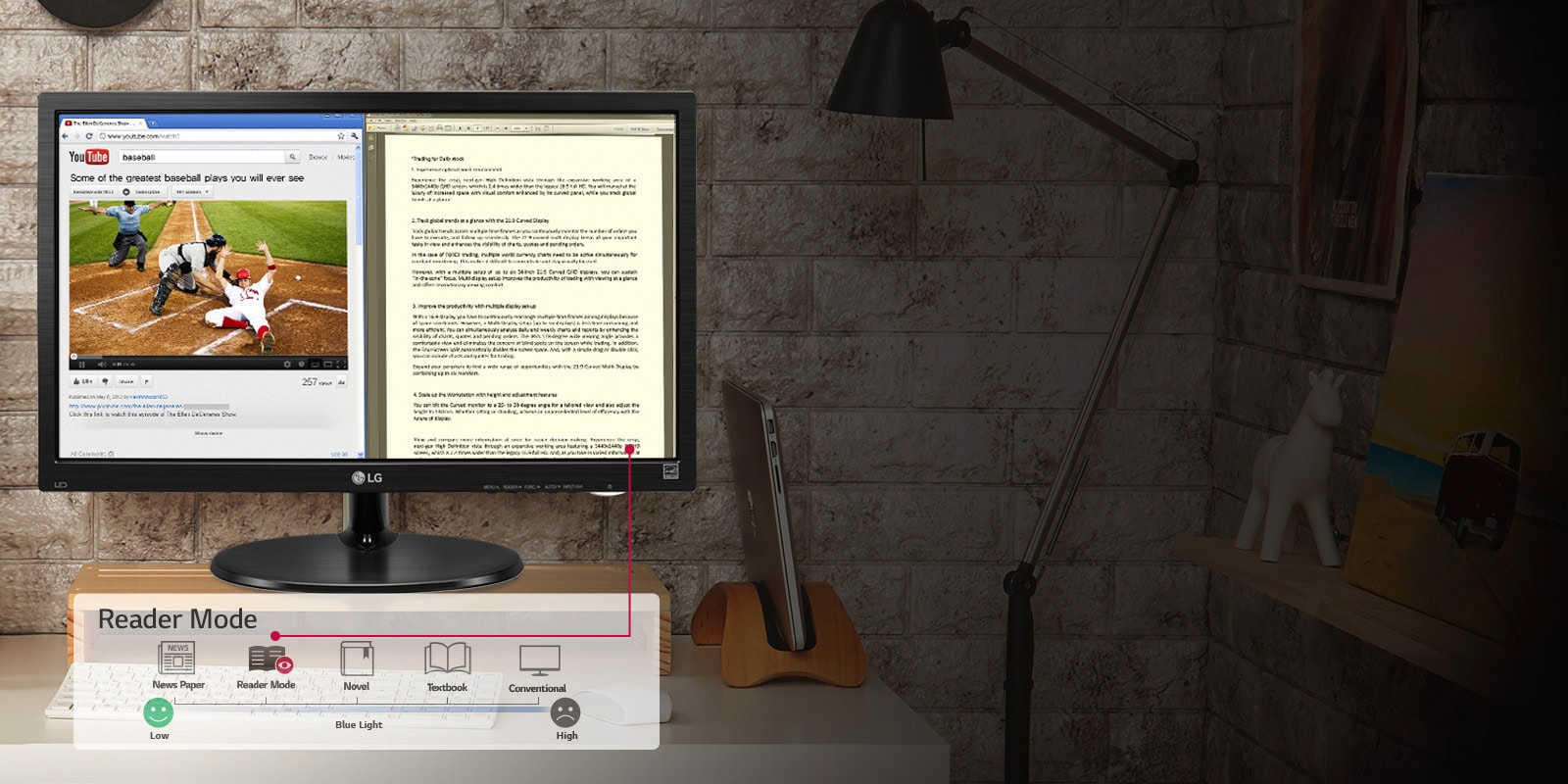 PROTEGE TU VISTA CON FLICKER SAFE Y MODO LECTURA