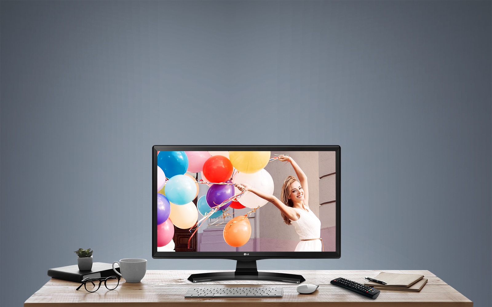 LG Televisión Monitor LED 24MT49S-PU 24 Pulgadas HD Smart TV-Negro