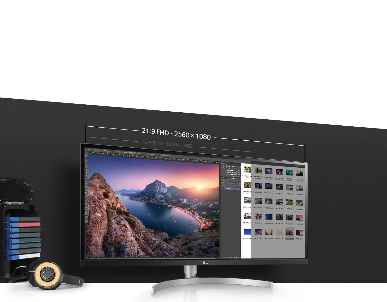 Pantalla UltraWide® 21:9<br>1