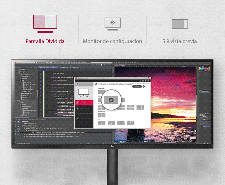 Control de pantalla<br>2