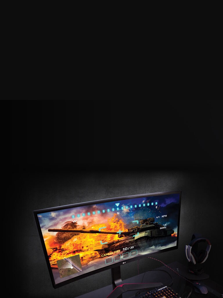 21:9 34 Full HD Curved IPS Display For Gaming